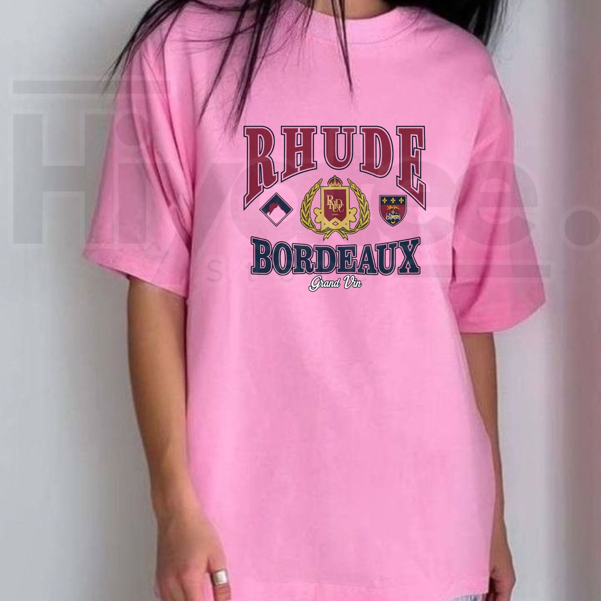 Rhude Grand Prix Bordeaux Racing T-Shirt – Black Vintage Motorsport Graphic Tee