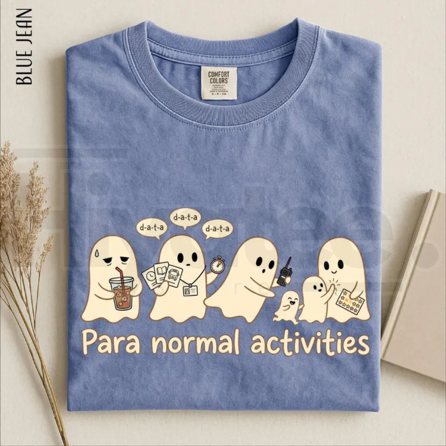 Para Normal Activities Shirt Funny Ghost Paraprofessional Teacher Halloween Tee