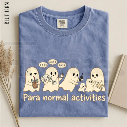 Para Normal Activities Shirt Funny Ghost Paraprofessional Teacher Halloween Tee