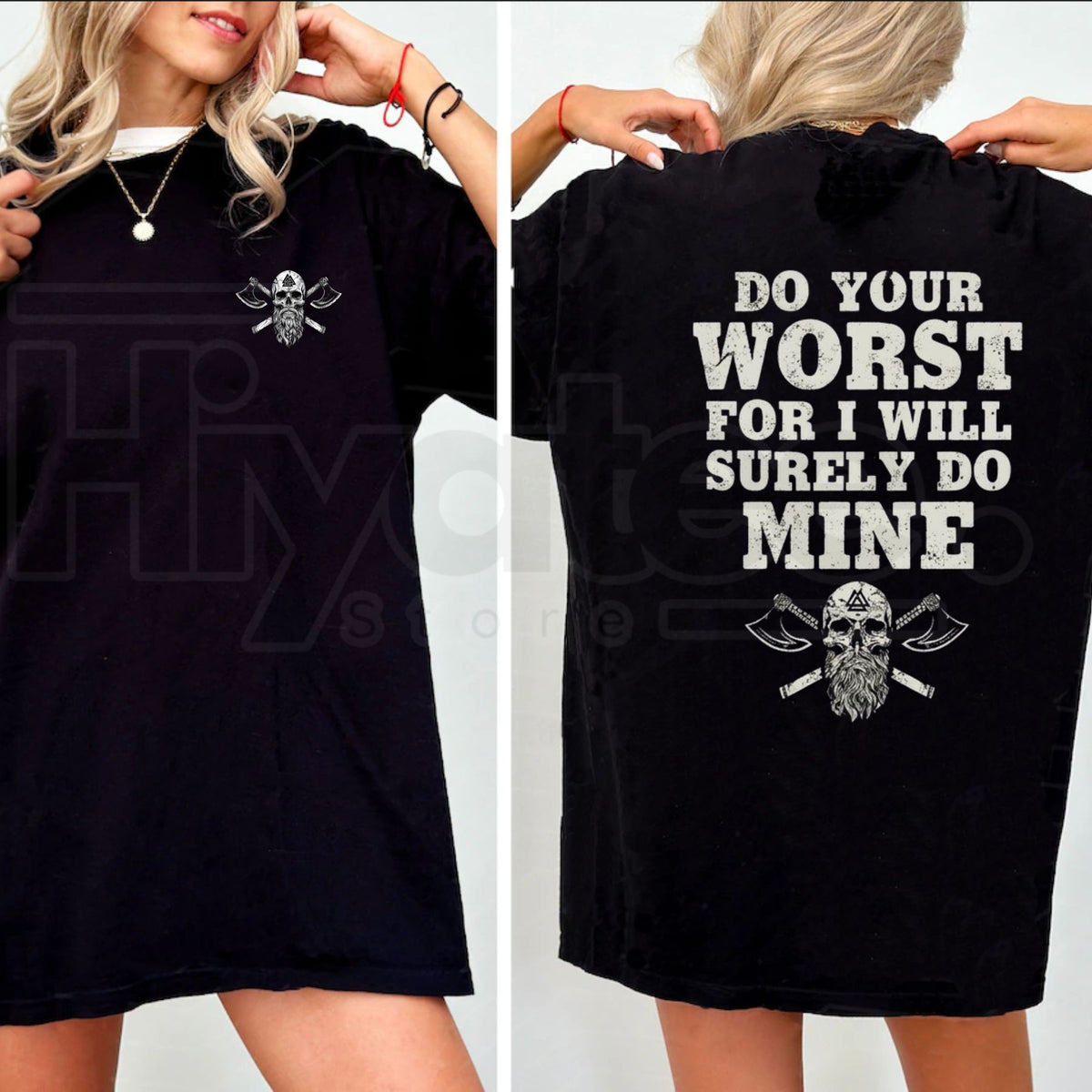 Do Your Worst For I Will Surely Do Mine T-Shirt – Dark Humor Gothic Graphic Tee
