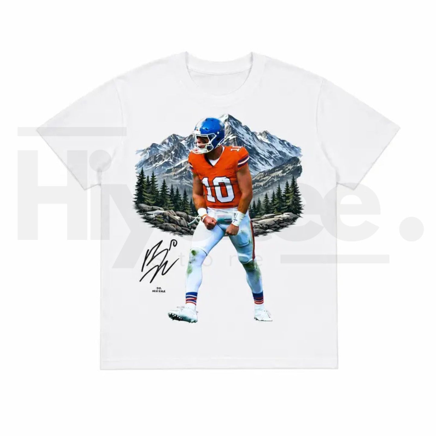 Men's 90s Style Bo Nix Graphic T-Shirt – Vintage Football Bootleg Tee