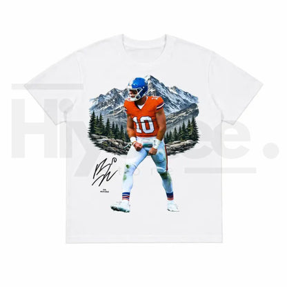 Men's 90s Style Bo Nix Graphic T-Shirt – Vintage Football Bootleg Tee