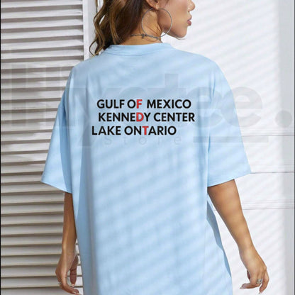 Gulf Of Mexico Kennedy Center Lake Ontario T-Shirt – Geography Graphic Tee