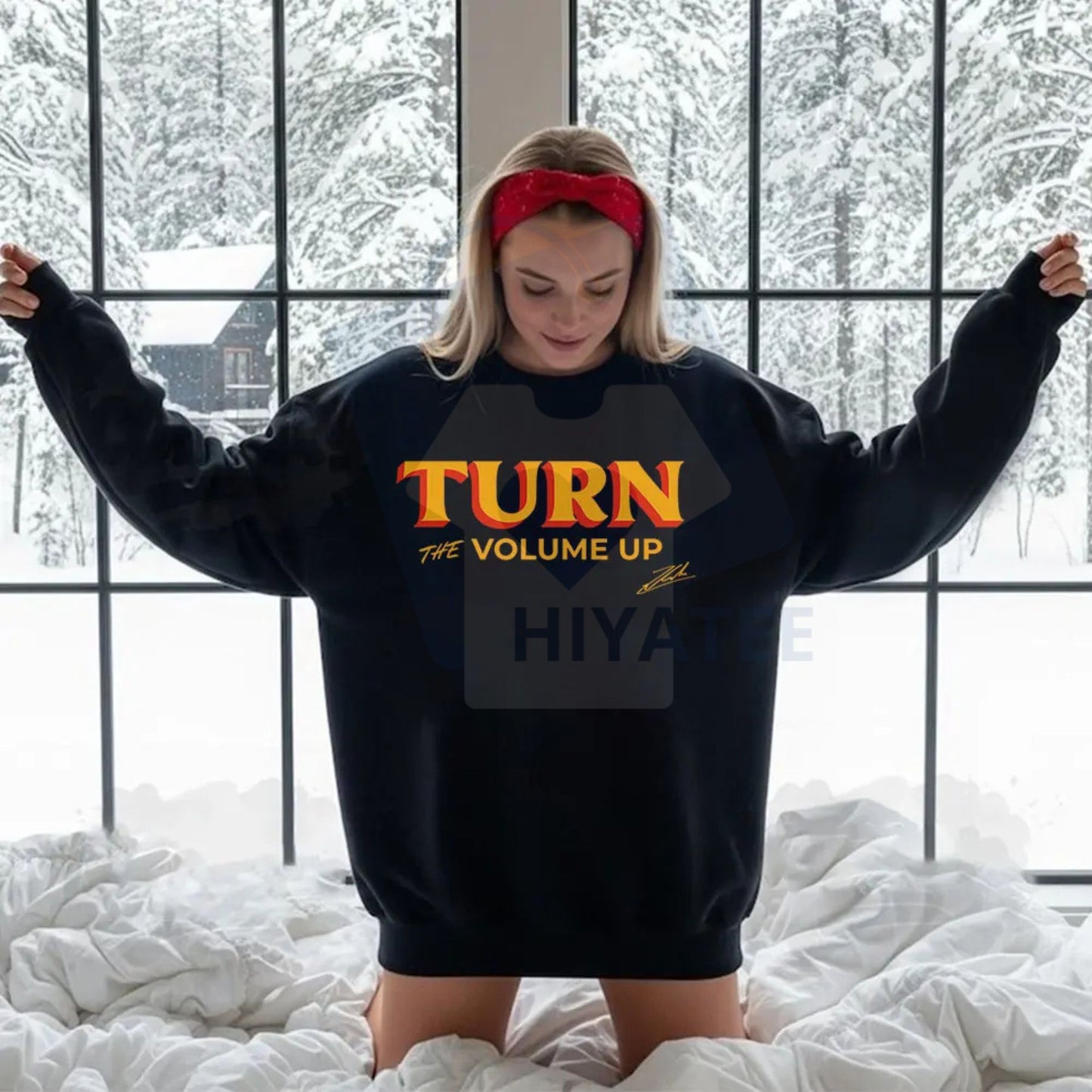 Zohran Mamdani "Turn the Volume Up" Sweatshirt: NY Political Slogan Crewneck, Progressive Activist Apparel, Unisex Fan Gift
