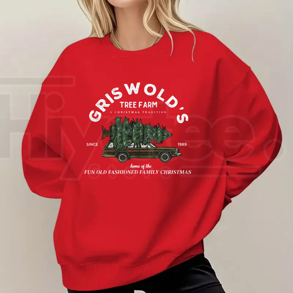 Griswold Christmas Tree Sweatshirt | National Lampoon Holiday Movie Crewneck
