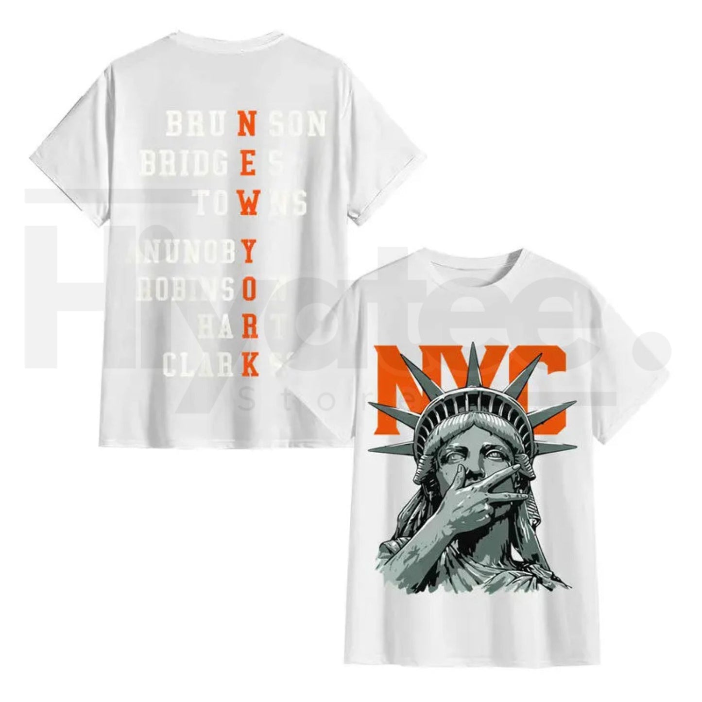 New York 2-Side Graphic Basketball T-Shirt – Vintage Knicks Style Game Day Streetwear
