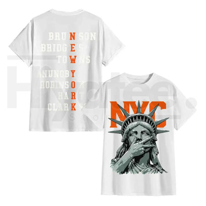 New York 2-Side Graphic Basketball T-Shirt – Vintage Knicks Style Game Day Streetwear