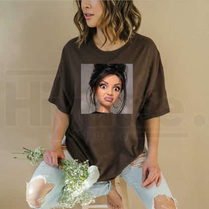 Stank Face Doll Girl Meme T-Shirt – Funny Vintage Baggy Streetwear Graphic Tee