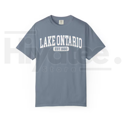 Lake Ontario Est 1660 T-Shirt Funny Canada Trump Tariff Satire Tee