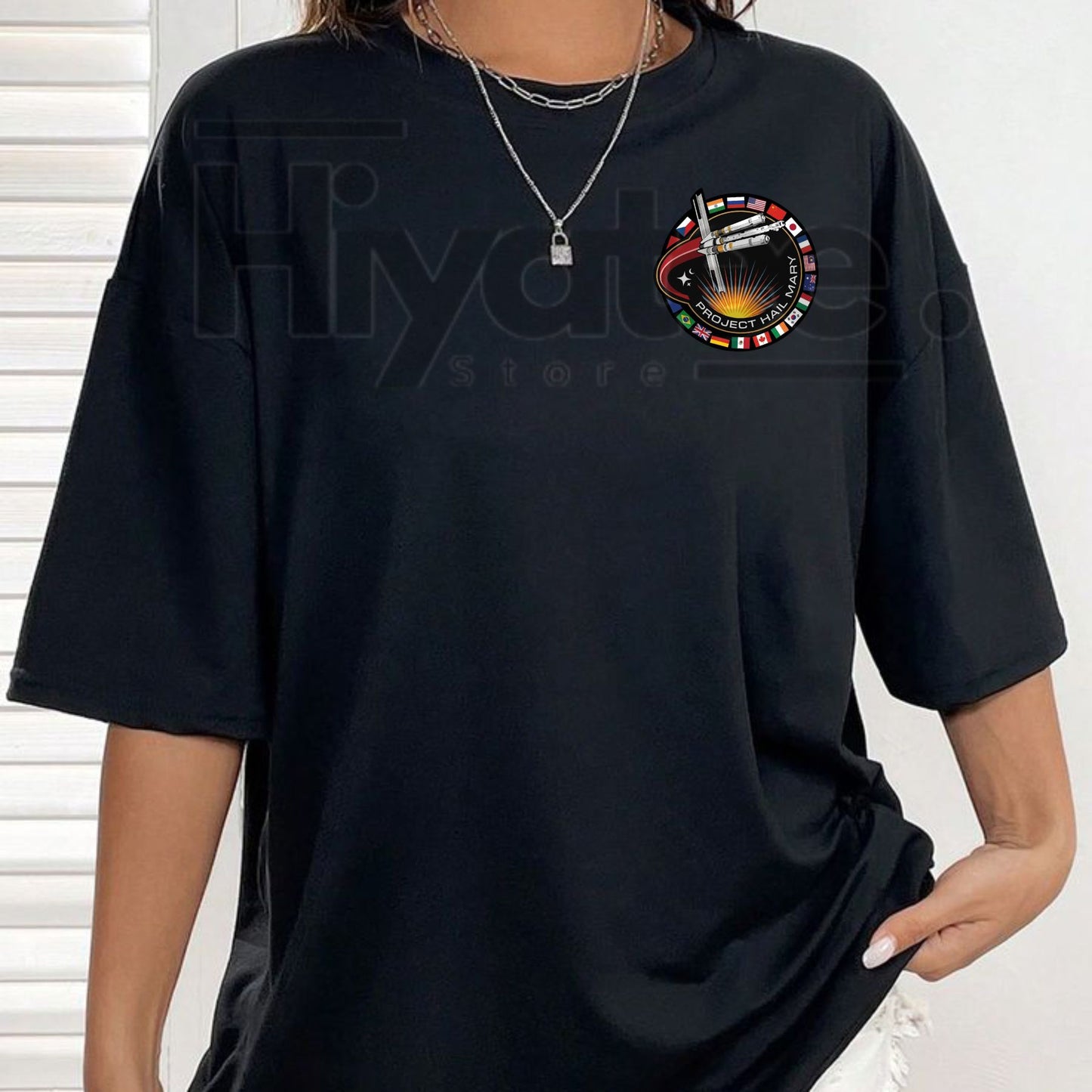 Ryan Gosling "Project Hail Mary" Cinematic T-Shirt – Ryland Grace Sci-Fi Graphic Tee, Premium 100% Cotton Minimalist Astronaut Top, Soft Heavyweight Space Exploration Shirt, Made in USA