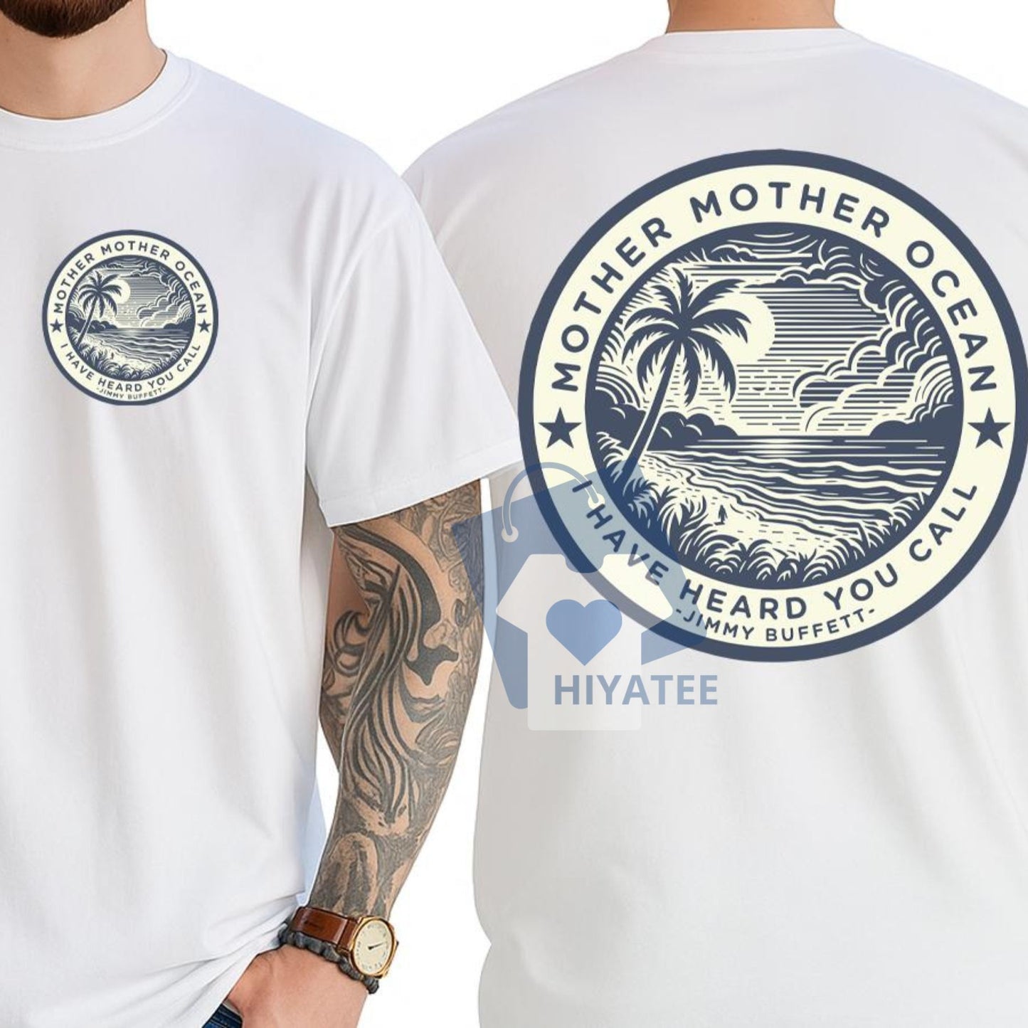 Mother Ocean Jimmy Buffett T-Shirt – Unisex Beach Tee for Men & Women, Gift for Parrotheads & Buffett Fans