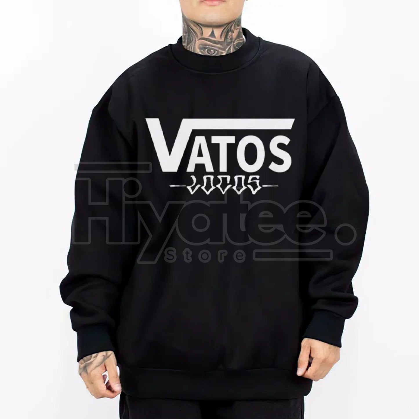 Vatos Locos Forever "El Gallo Negro" Chicano Gear – Oversized Tee, Sweatshirt & Hoodie