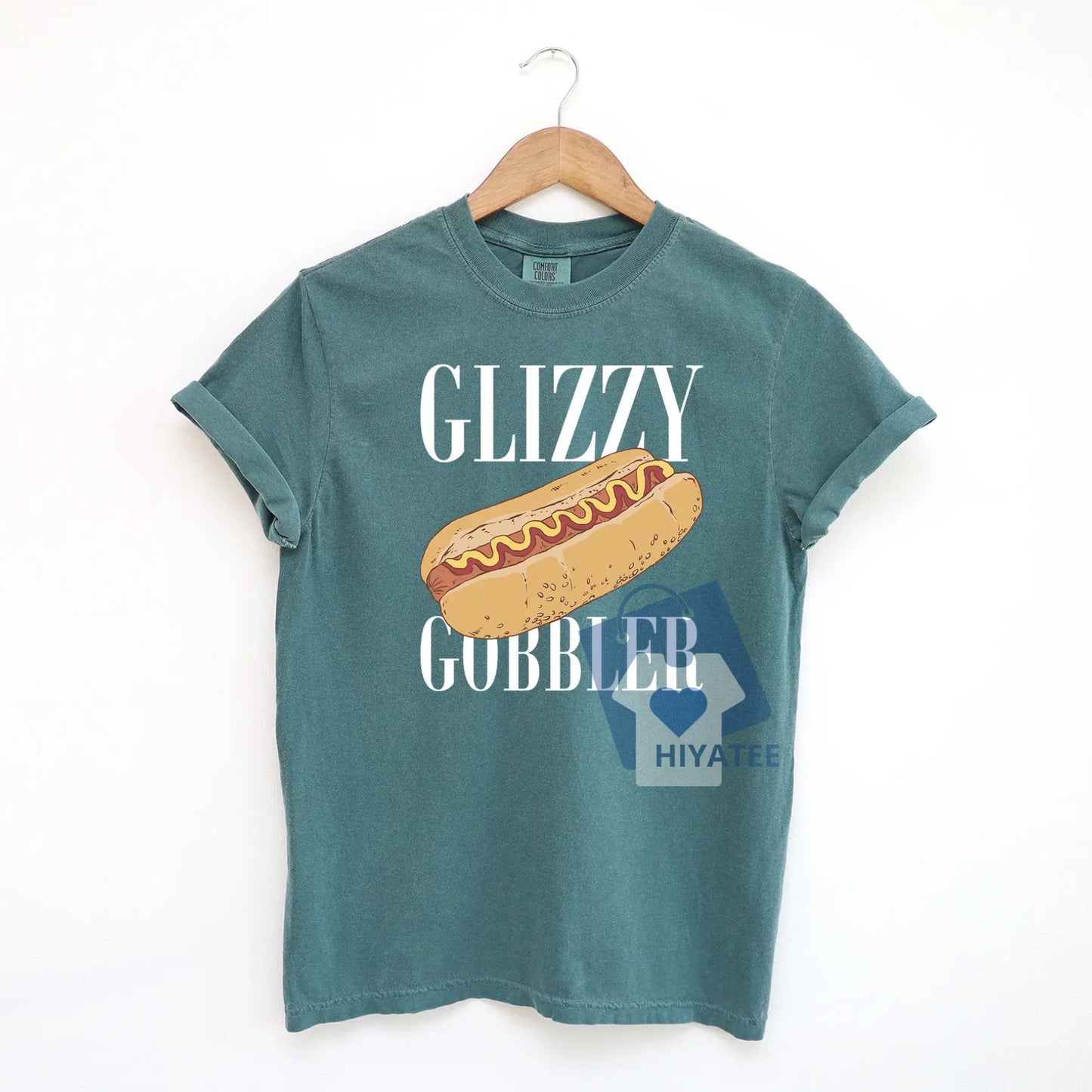 Glizzy Gobbler T-Shirt – Funny Hot Dog Meme Tee on Comfort Colors