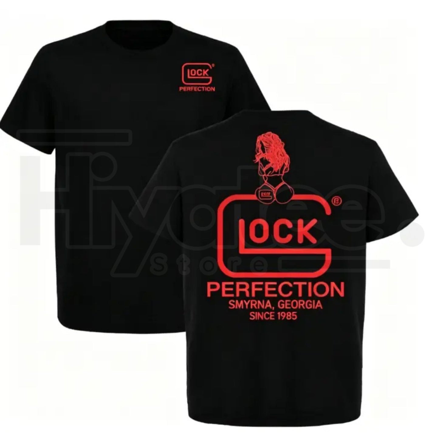 TLXT Glock Fan Gift T-Shirt – Sexy Girl Print Tactical Unisex Casual Tee