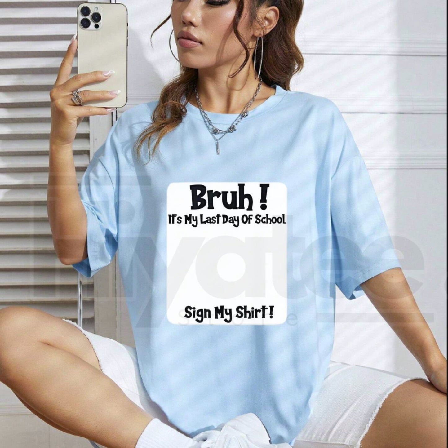 "Bruh It’s My Last Day" – Sign My T-Shirt Funny School Send-Off Top