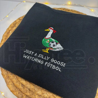 Unisex Mexico Goose Embroidered Comfort Colors® T-Shirt – Mexico Futbol Silly Goose Tee