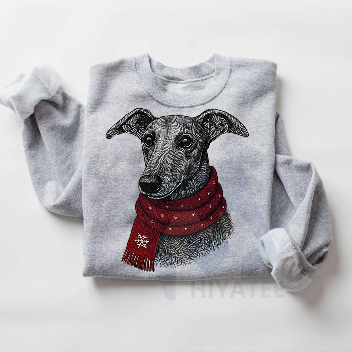Santa Paws Christmas Dog Sweatshirt: 50 Dog Breeds in Festive Santa Hats, Gildan Unisex Holiday Pullover