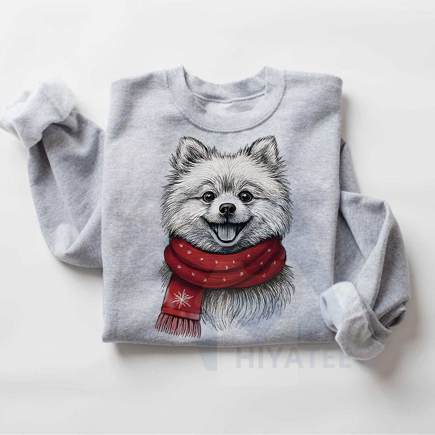 Santa Paws Christmas Dog Sweatshirt: 50 Dog Breeds in Festive Santa Hats, Gildan Unisex Holiday Pullover