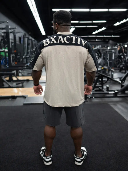 Hybrid Oversized Jersey – Old English Graphic Streetwear Shirt for Men & Women