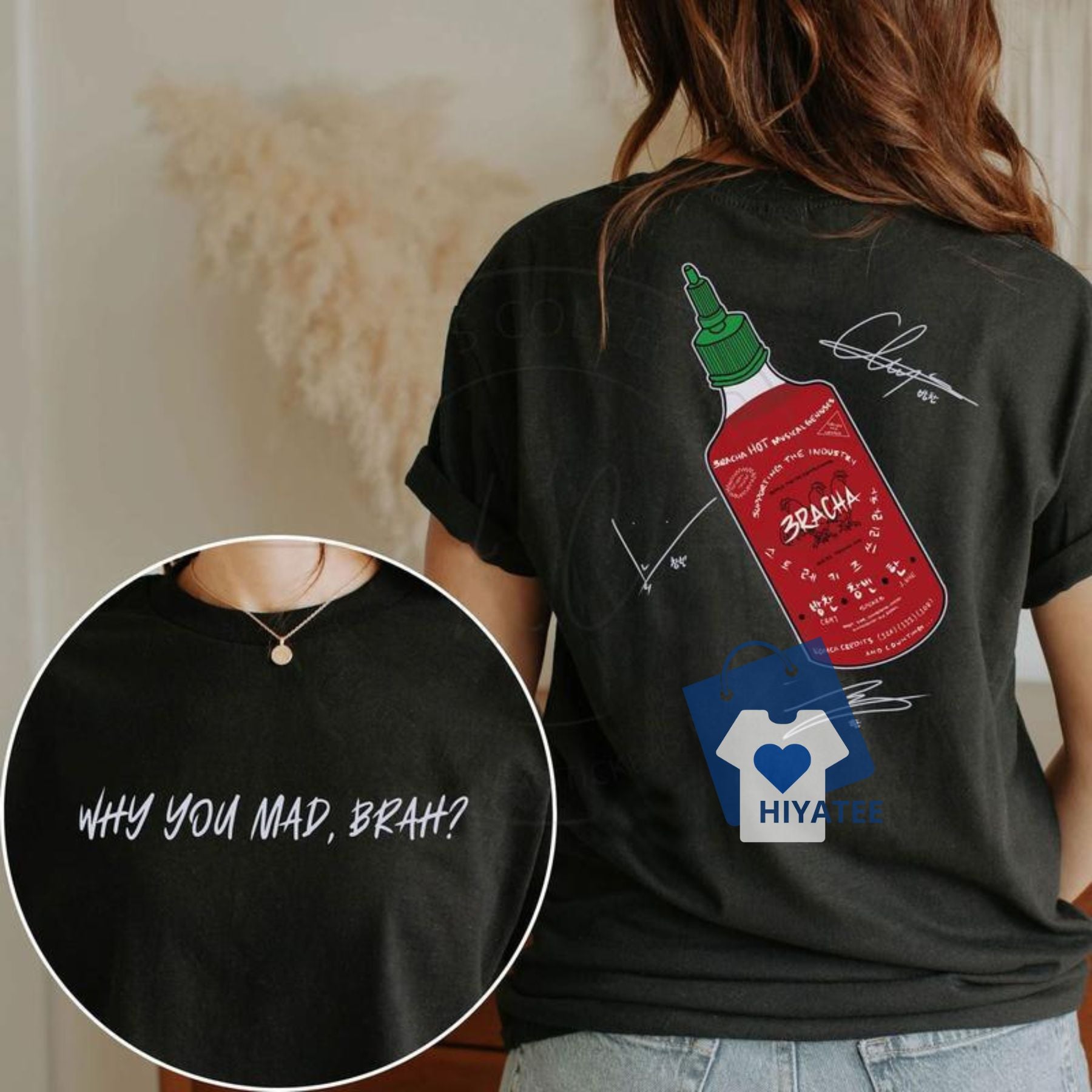 3Racha "Why You Mad" T-Shirt – Trendy K-Pop Fan Tee-Hiyatee
