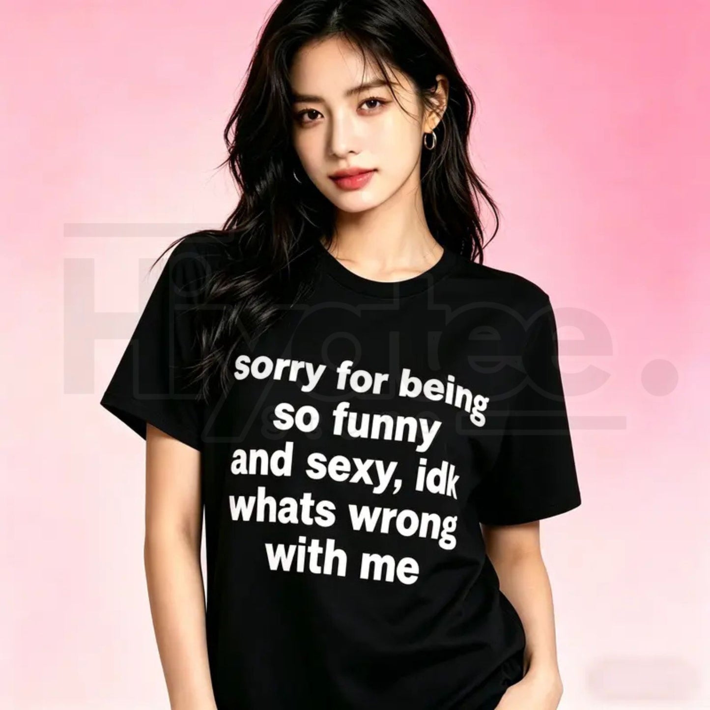 "Sorry For Being So Funny And Sexy" – Sarcastic Meme Graphic Top