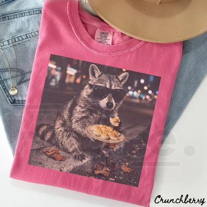 Deviled Eggs Raccoon Shirt Comfort Colors Funny Thanksgiving Food Lover Tee