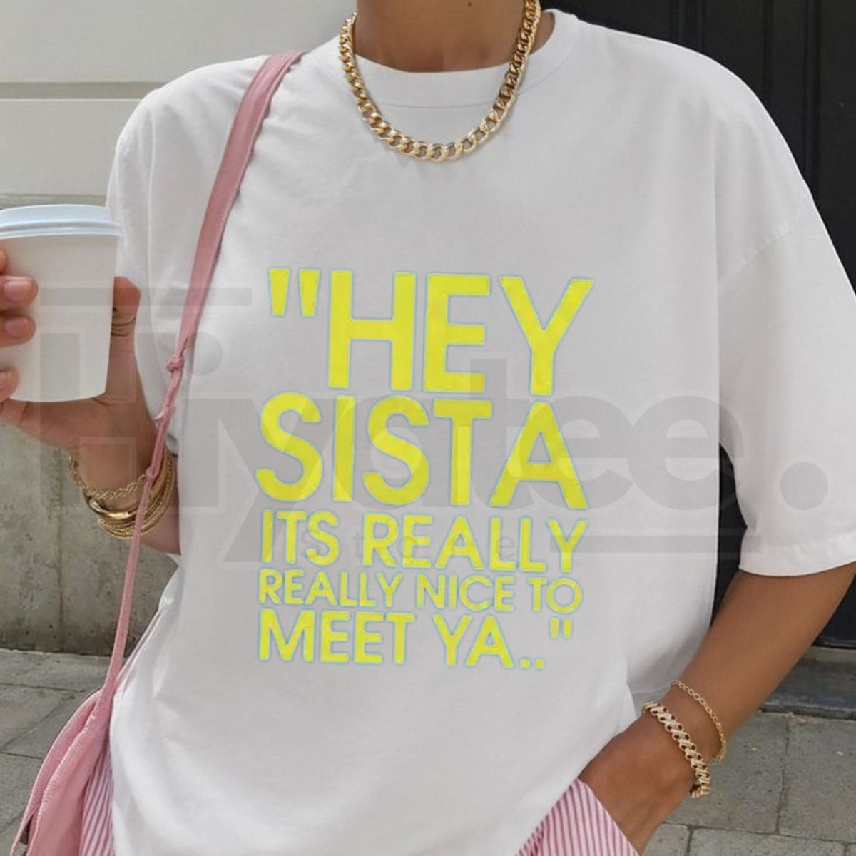Hey Sista Graphic T-Shirt – Retro Groovy Sisterhood Floral Tee