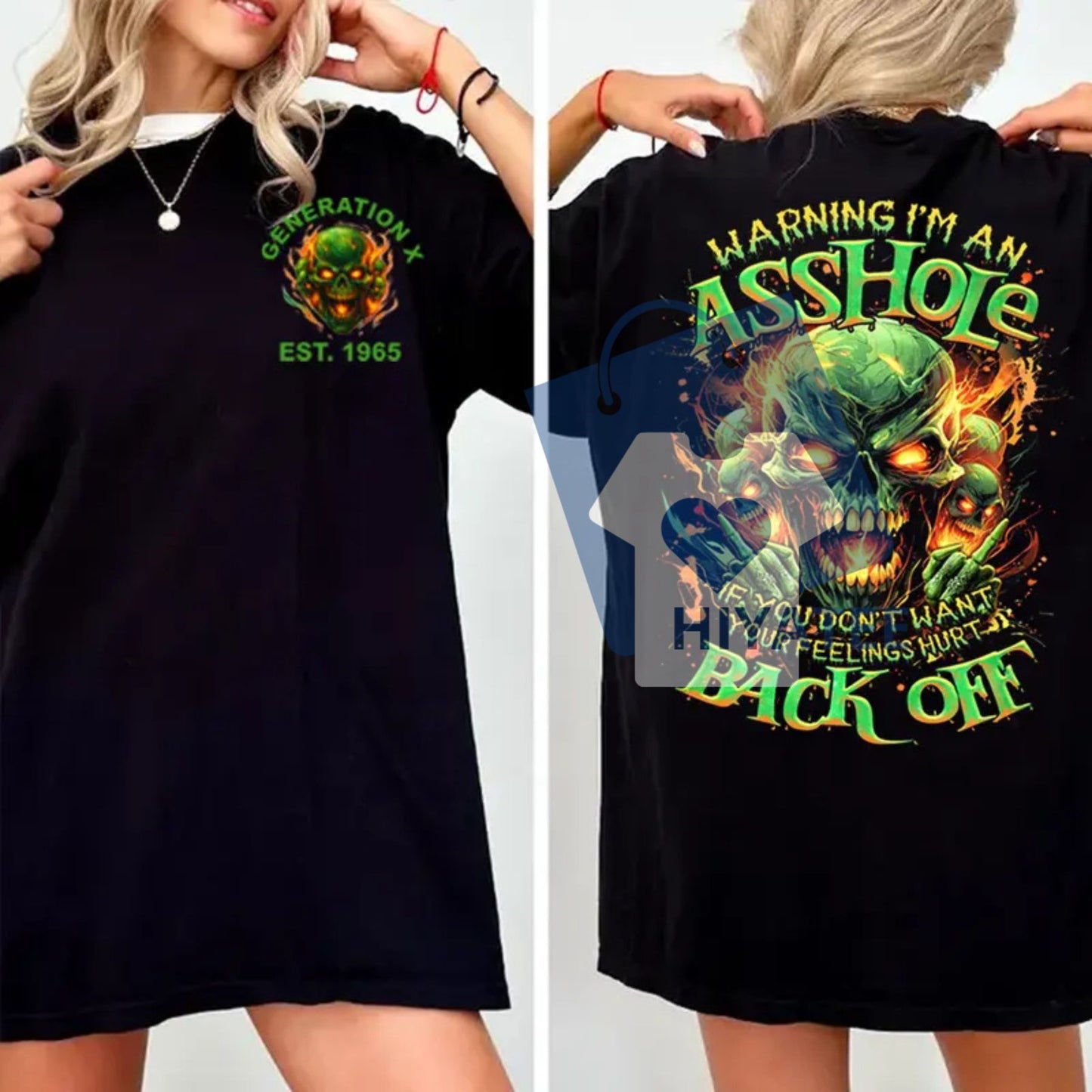 Warning I’m an A*shole Generation X T-Shirt – Custom Year Gen X FAFO Tee, Bold Graphic Cotton Shirt for Men & Women