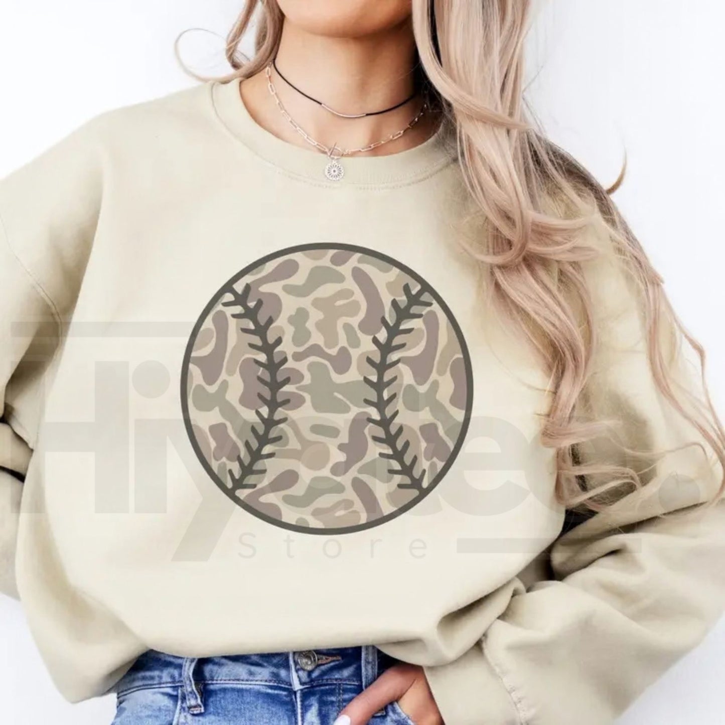 Vintage USA Baseball Camo Sweatshirt: Retro Flag Game Day Pullover