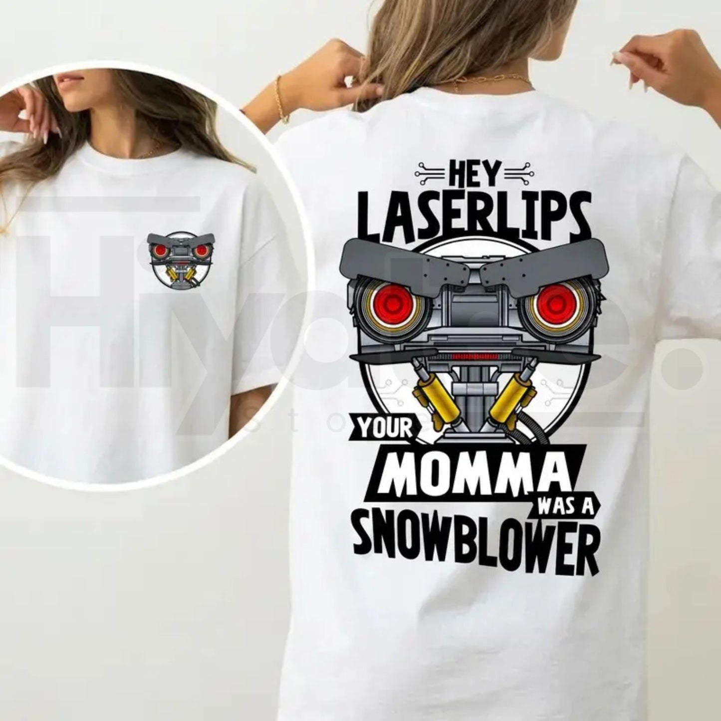 Short Circuit Laser Lips T-Shirt – Classic 80s Movie Parody Tee