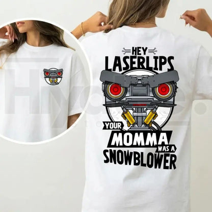 Short Circuit Laser Lips T-Shirt – Classic 80s Movie Parody Tee