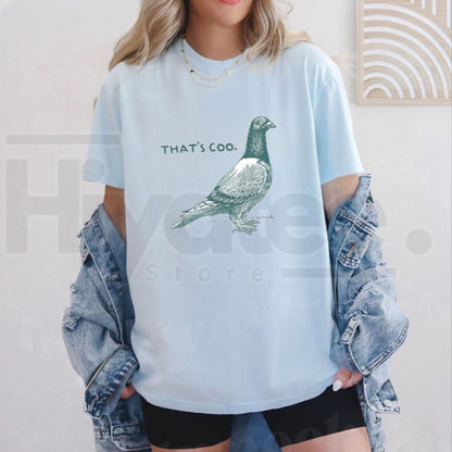 Comfort Colors That's Coo Pigeon T-Shirt – Funny Bird Lover Graphic Tee