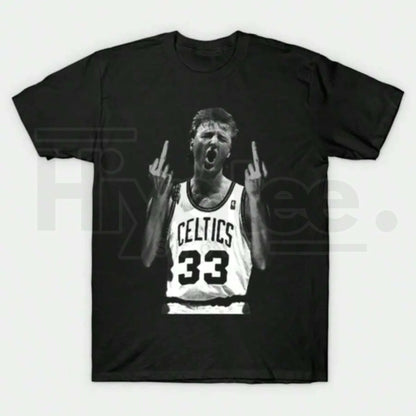 "Larry Legend" Retro 90s – Larry Bird Black Vintage Graphic Top