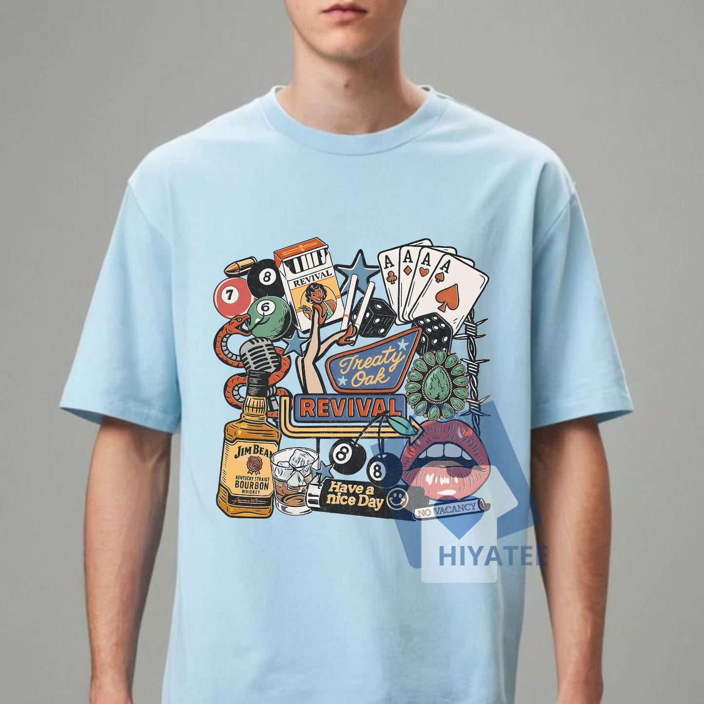 Treatyyyyy Collage T-Shirt – Bold Viral Meme Tee with Aesthetic Collage Design, Streetwear Unisex Cotton Shirt