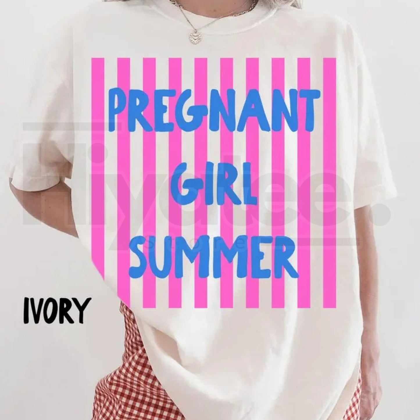 Comfort Colors® Summer Pregnancy Announcement T-Shirt – First Baby Reveal Tee & Mother’s Day Gift