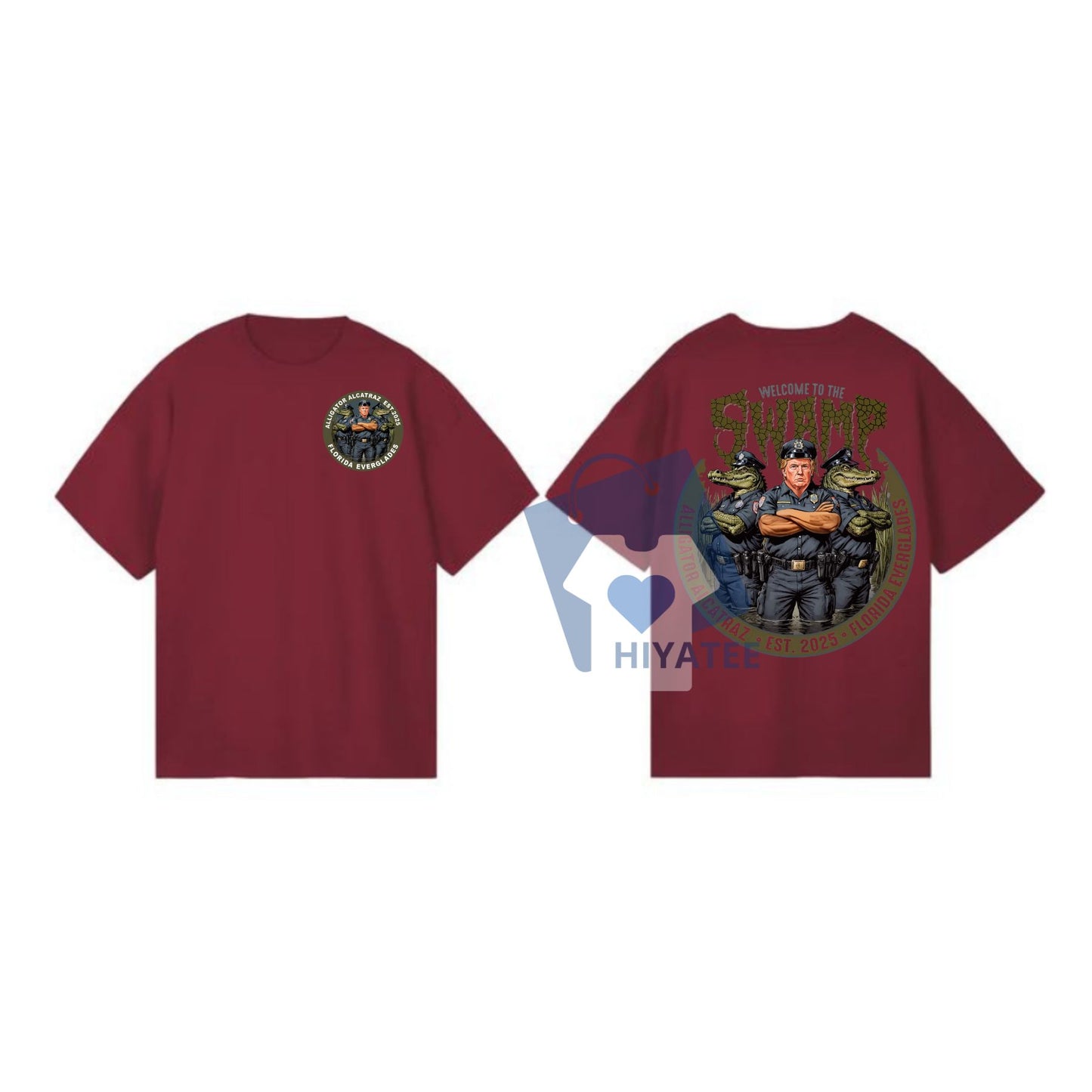 Trump Alligator Alcatraz EST 2025 T-Shirt – “Welcome to the Swamp” Political Satire Tee, Unisex Cotton Shirt for Men & Women