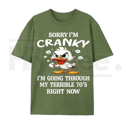Funny 70s Duck Graphic Tee – Cute Retro Aesthetic 100% Cotton Unisex Shirt