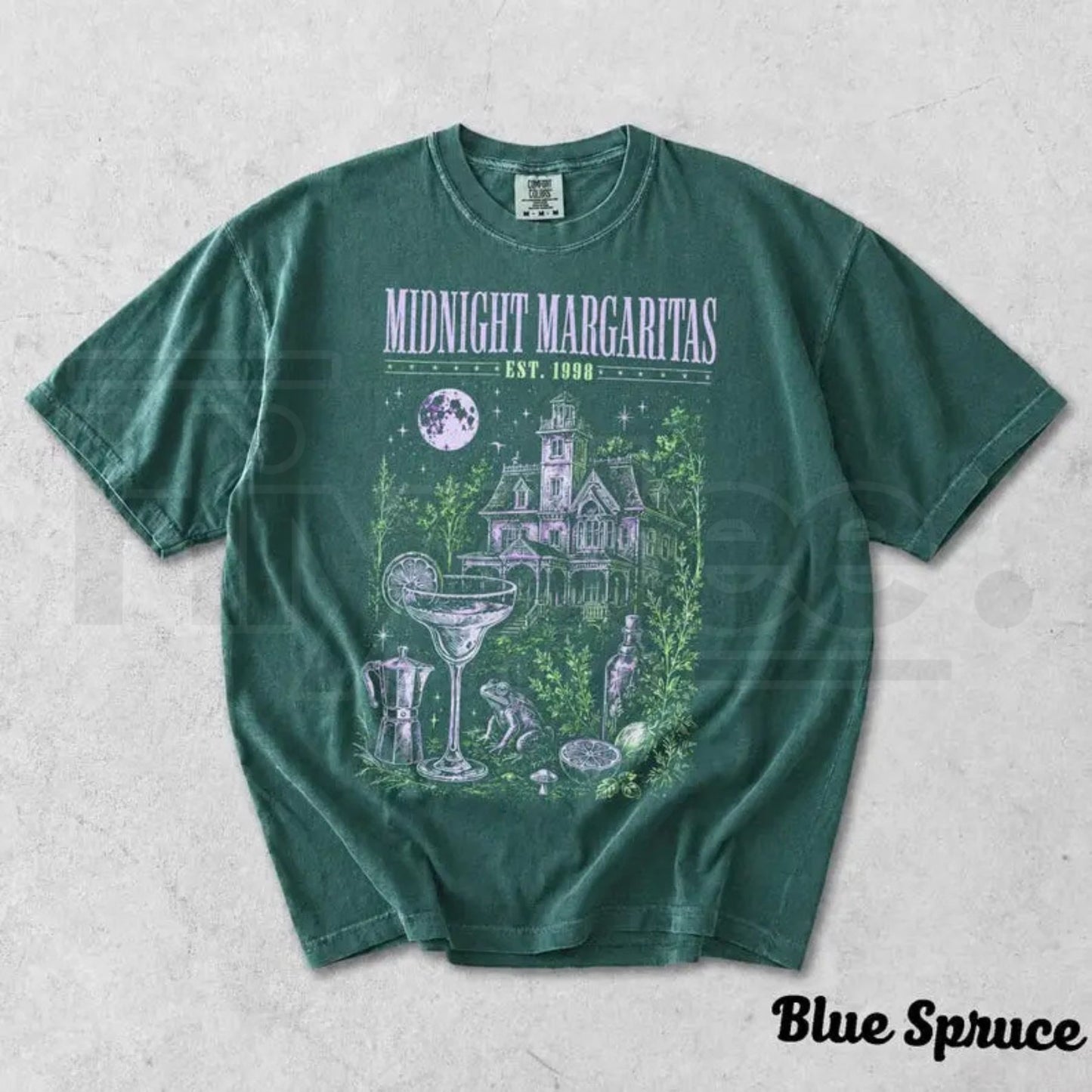 Midnight Margaritas Comfort Colors Shirt Witchy Cocktail Halloween Tee