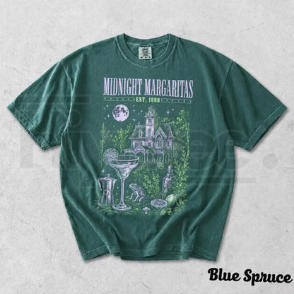 Midnight Margaritas Comfort Colors Shirt Witchy Cocktail Halloween Tee