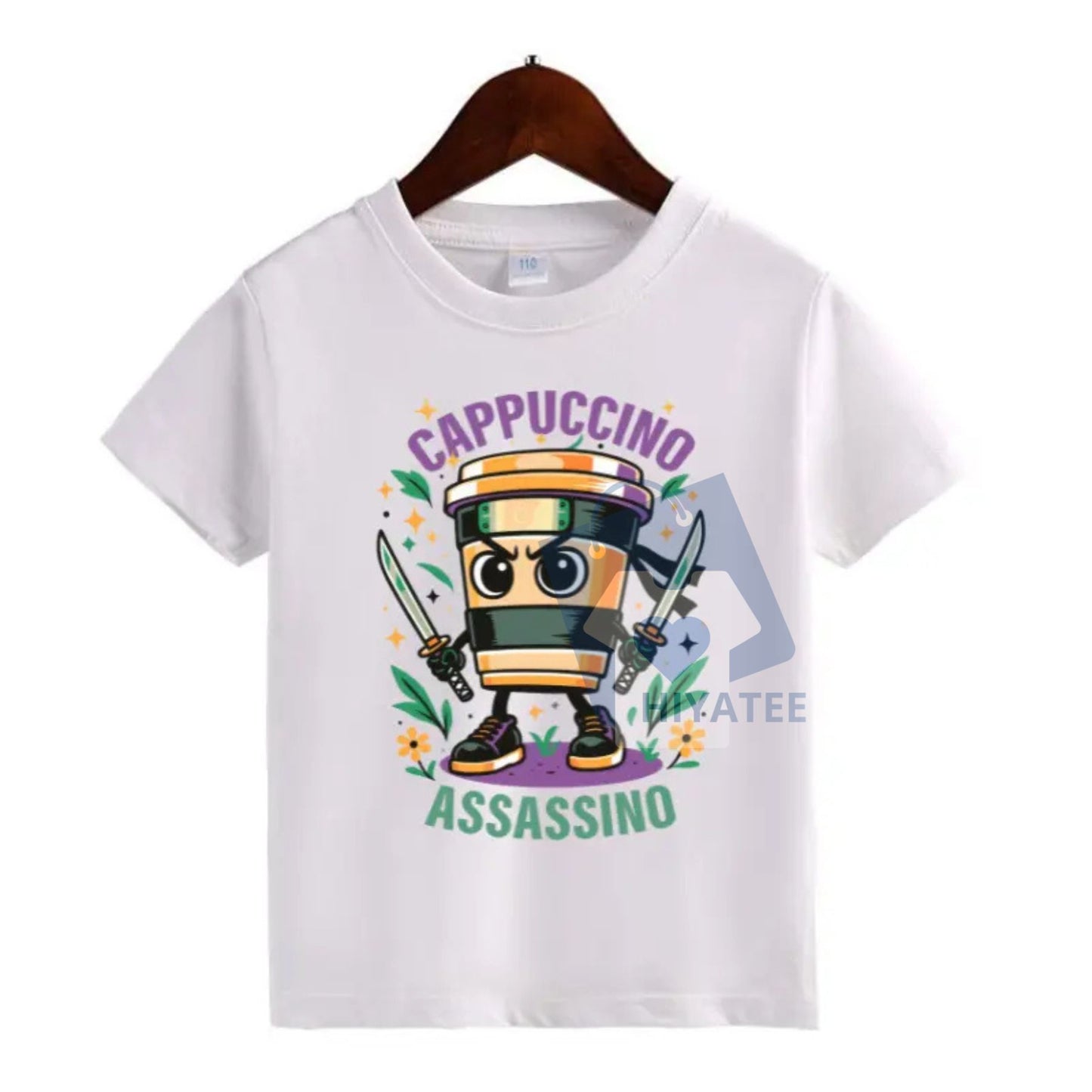 Italian Brainrot Meme T-Shirt for Kids – Funny Toddler Tee with Hand-Drawn Characters