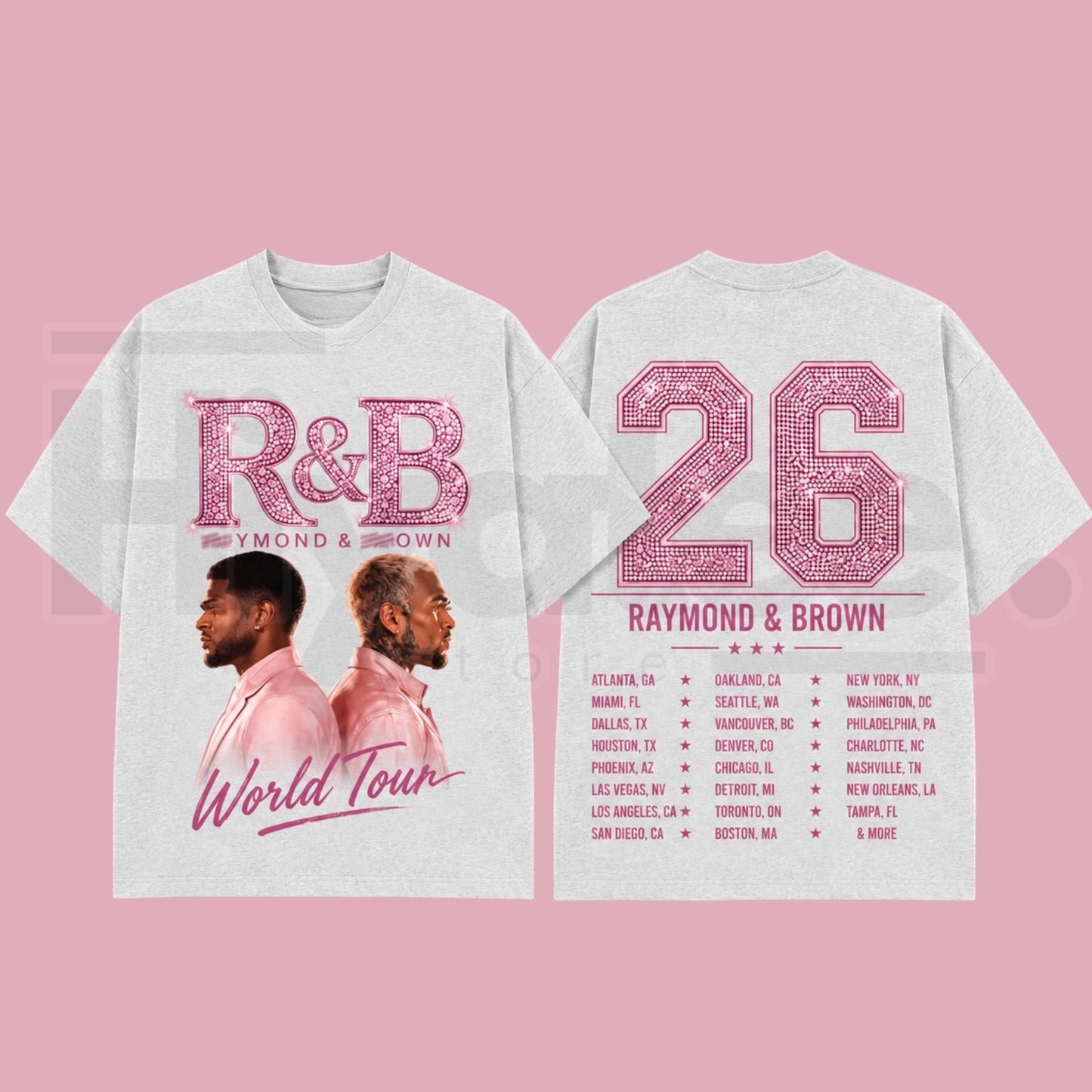 Raymond & Brown World Tour 2026 Premium Cotton T-Shirt