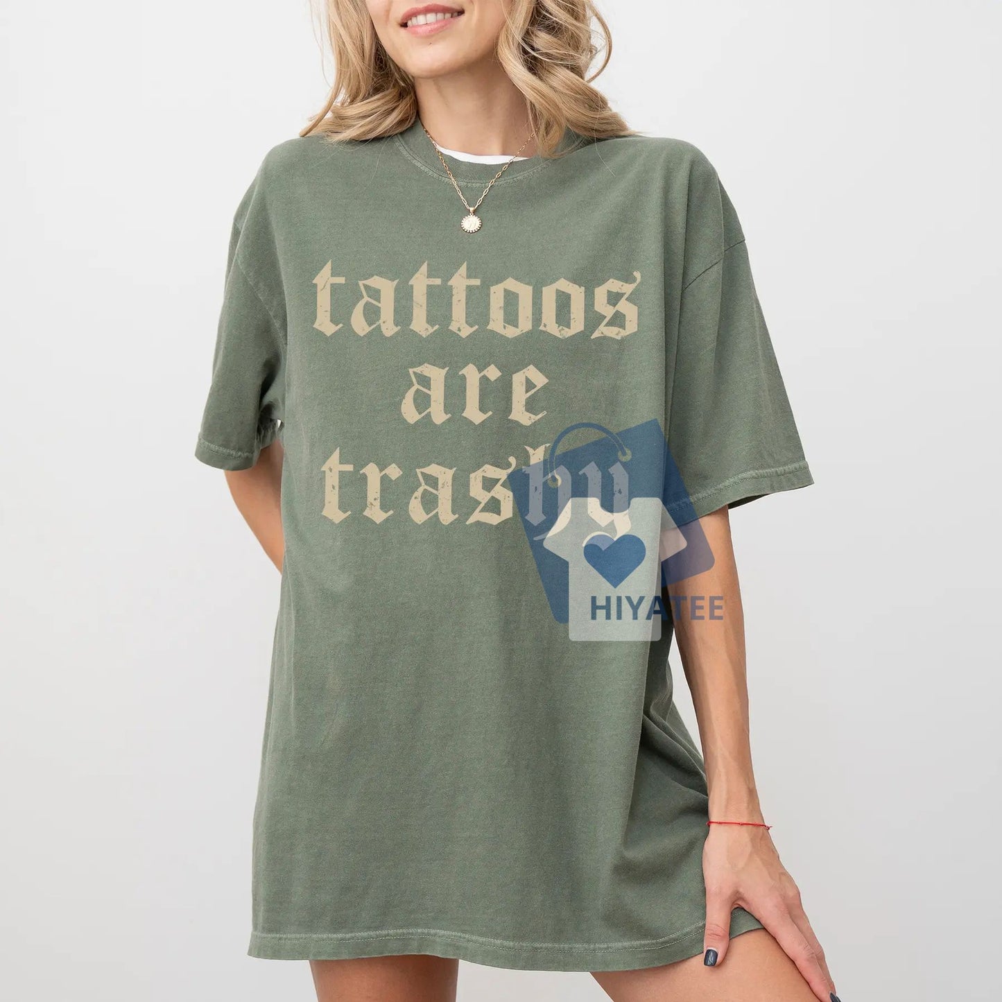 Tattoos Are Trashy Retro Graphic Tee – Funny Tattoo Lover Gift Shirt