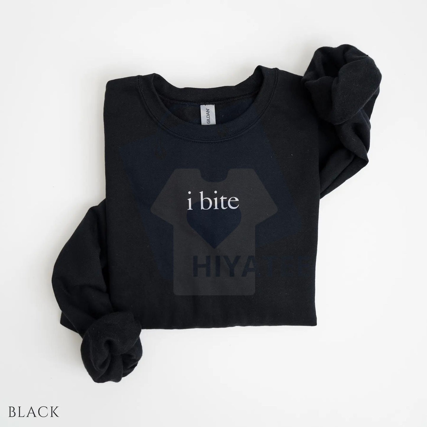 I Bite Sweatshirt: Funny Unhinged Sarcastic Meme Sweater, Humorous Introvert Slogan Pullover, Unique Gag Gift