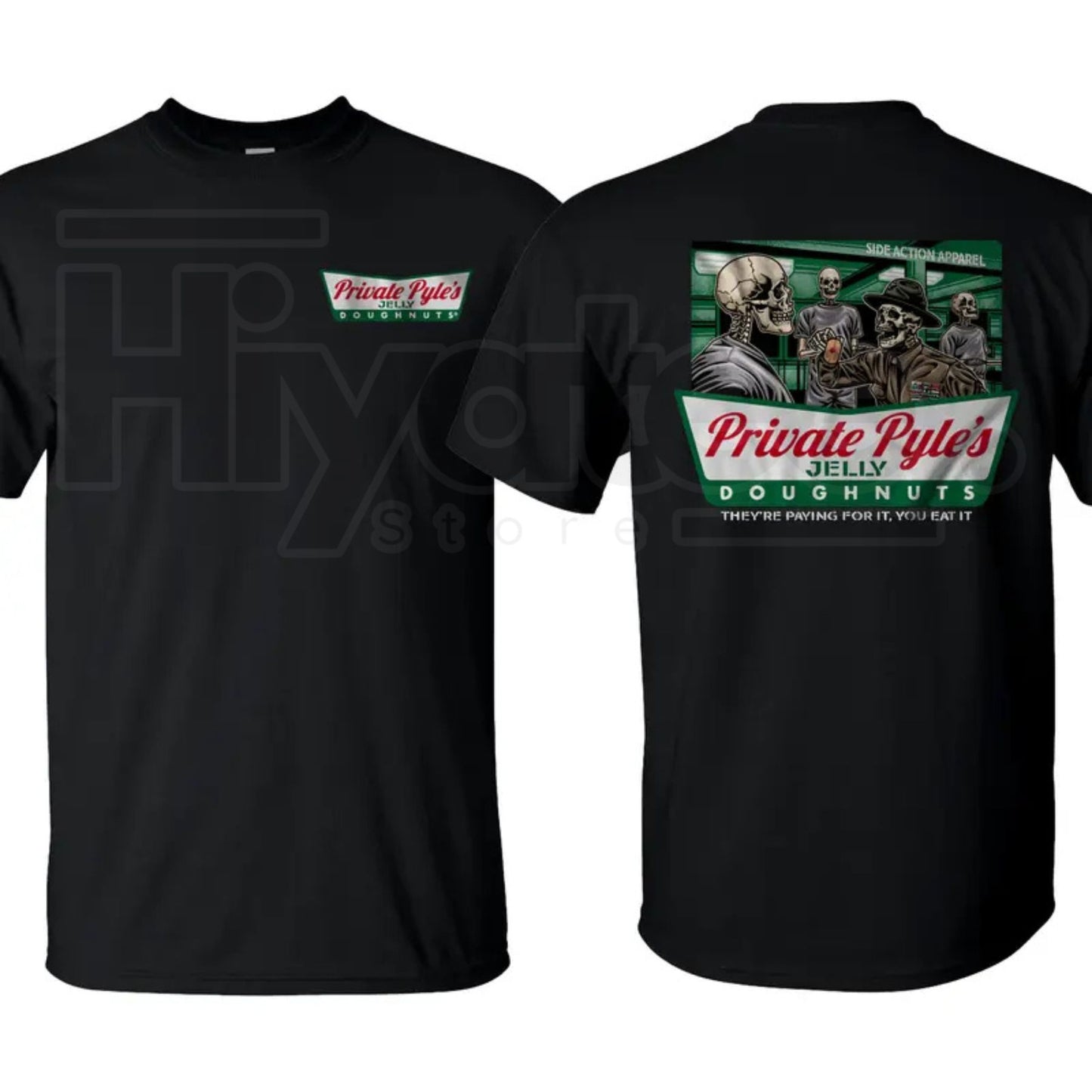 Private Pyle's Jelly Doughnuts Graphic T-Shirt – Patriotic Military Tee