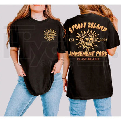 Comfort Colors Spooky Island Shirt Retro Halloween Nostalgia Summerween Tee