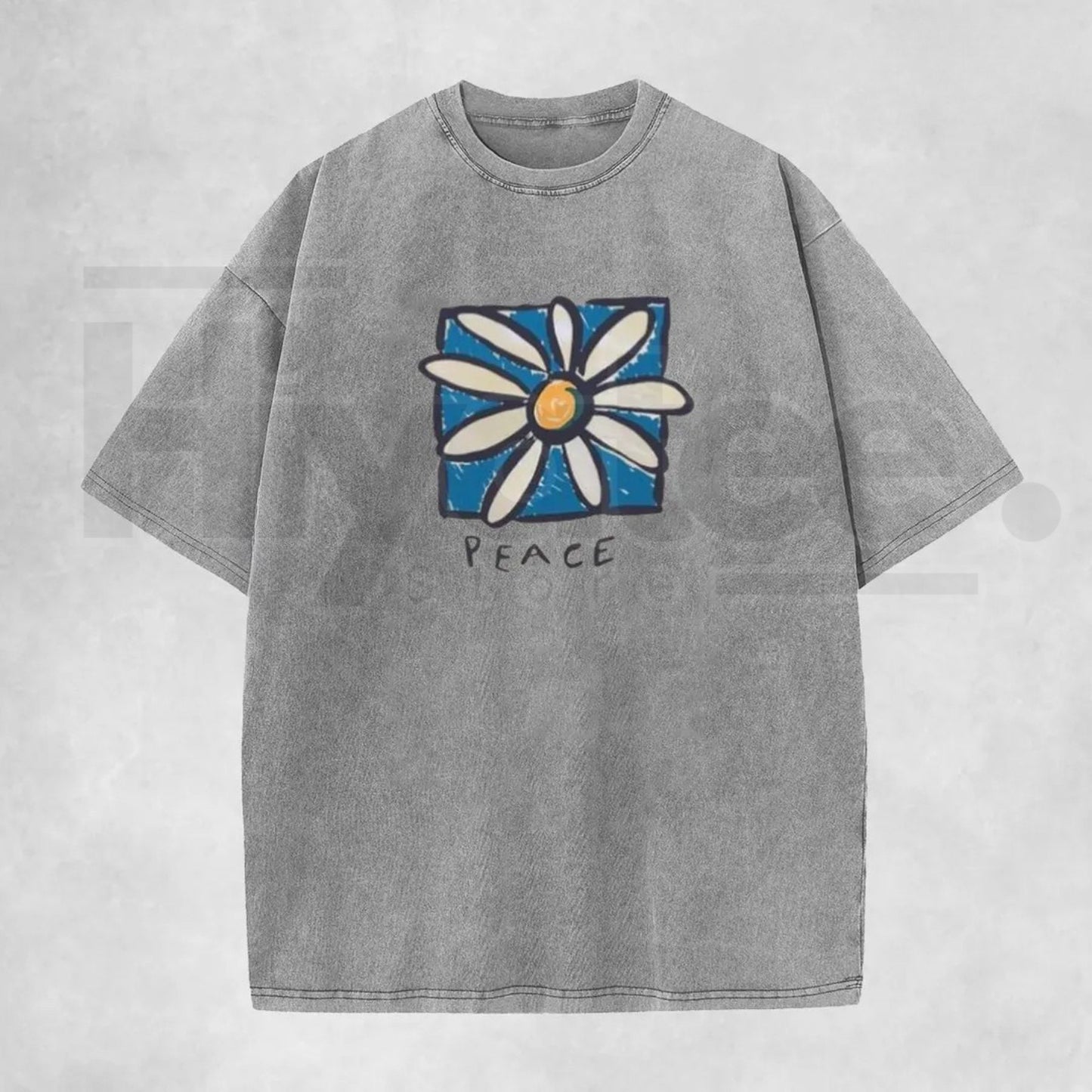 Holafish Acid Vintage Washed T-Shirt – Premium Relaxed Fit Unisex Graphic Tee