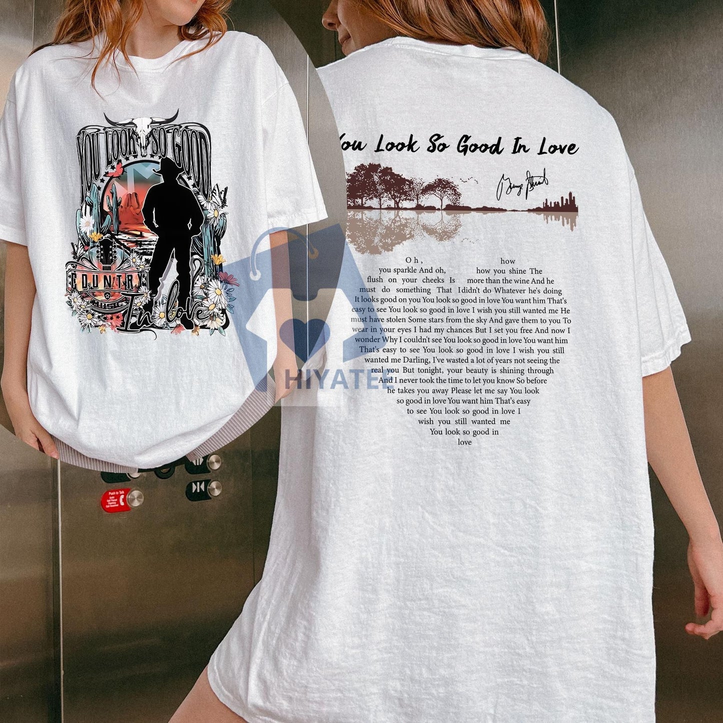 You Look So Good In Love Shirt – Retro Cowgirl Country Music Tee, George Strait Lyric Shirt, Western Concert Outfit