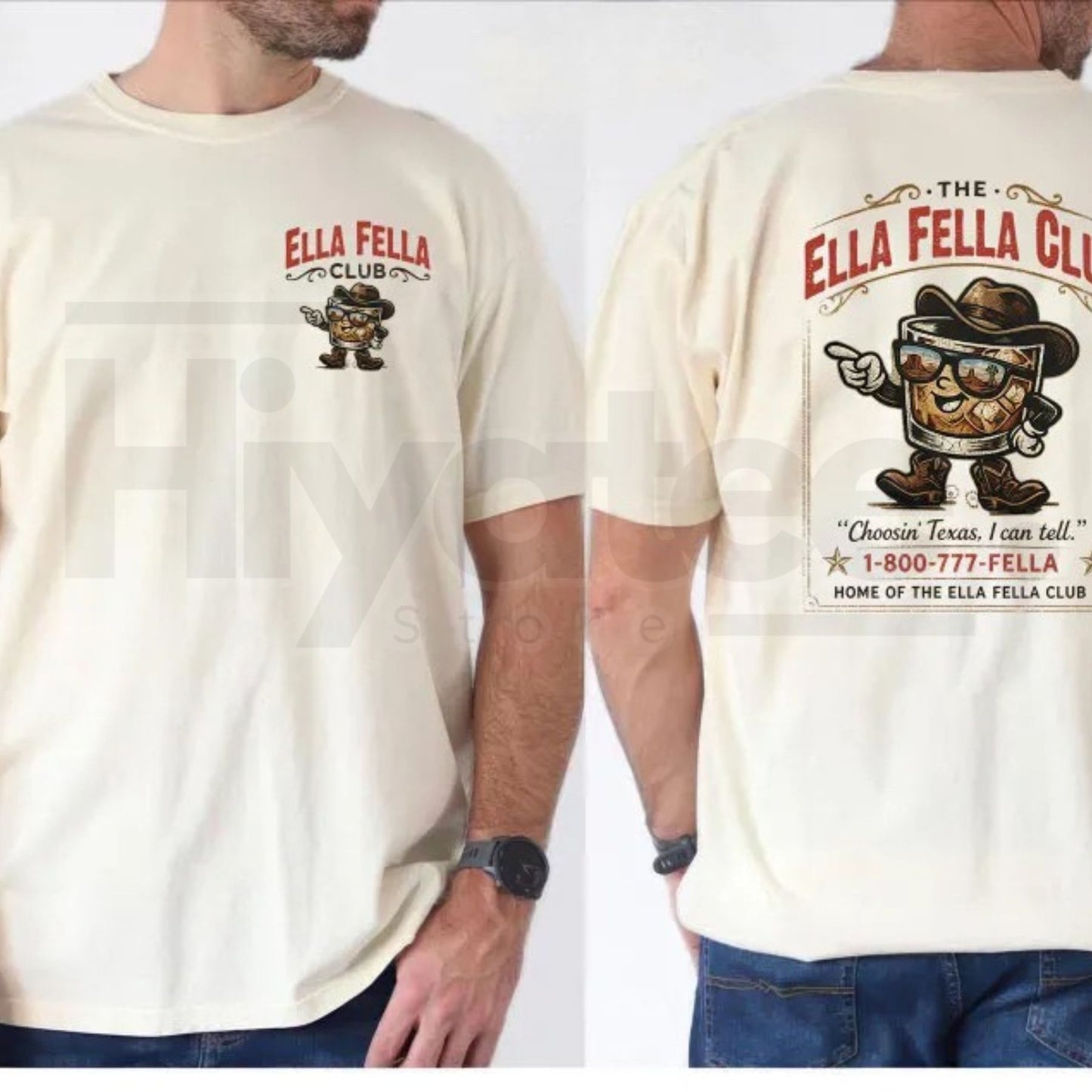 Ella Fella Club Cowboy Whiskey T-Shirt – Western Country Concert Graphic Tee