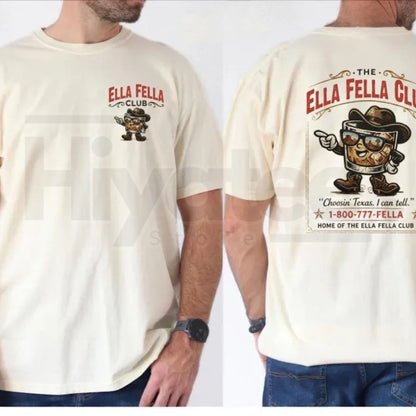 Ella Fella Club Cowboy Whiskey T-Shirt – Western Country Concert Graphic Tee