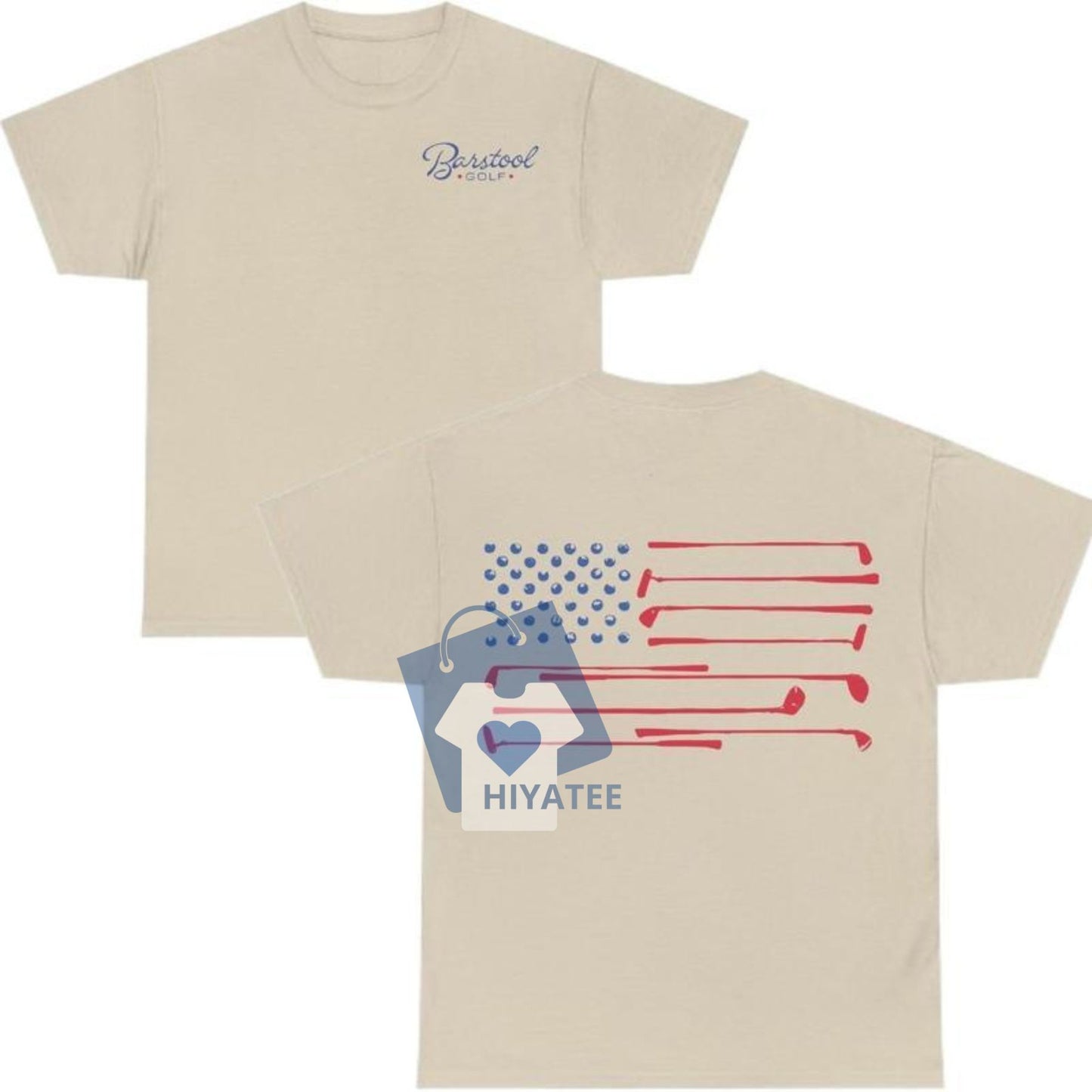BARSTOOL Golf Flag T-Shirt – Trendy Cotton Graphic Tee for Men